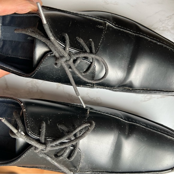 Joseph Abboud leather shoes size 10 Black leather upper and lining very good con - Picture 5 of 8